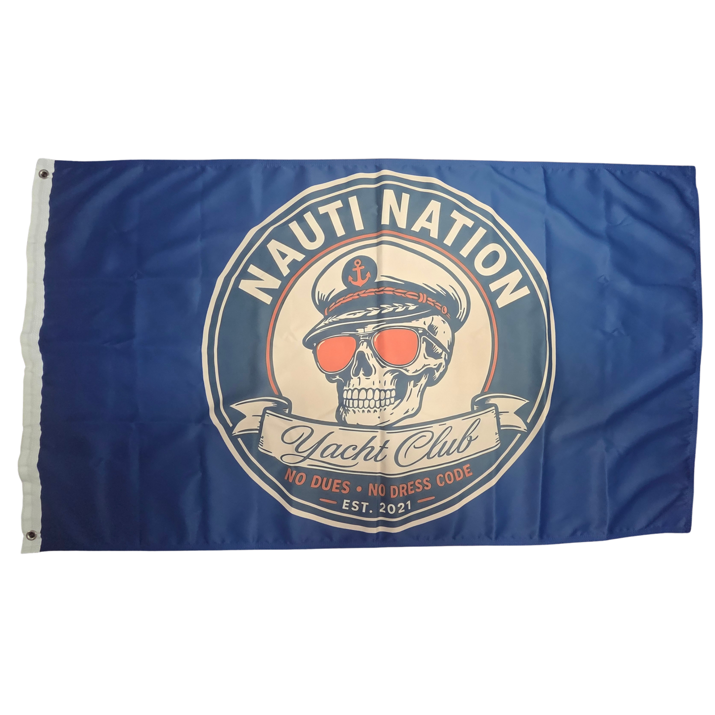 Nauti Nation Yacht Club 3' x 5' Rip Resistant Flag